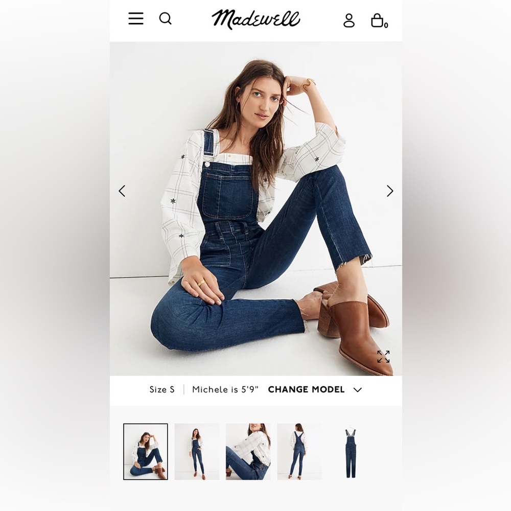 Madewell Skinny Overalls - NEW